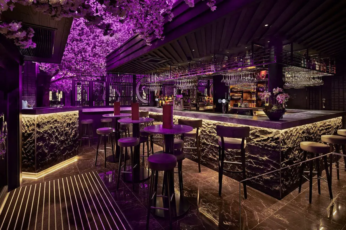 tattu leeds ground floor bar telling finishings